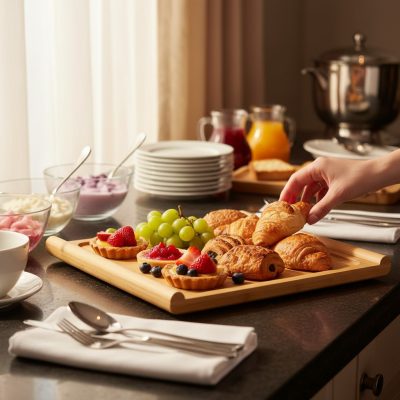 Bambusz tálalótálca GN 1/2 méretben, 32.5x26.5x2.5 cm