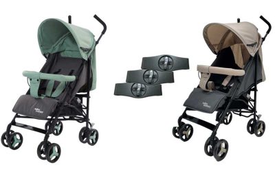 Mama Kiddies Vento sport ikerbabakocsi zöld/bézs/szürke színben + Ajándék esővédők