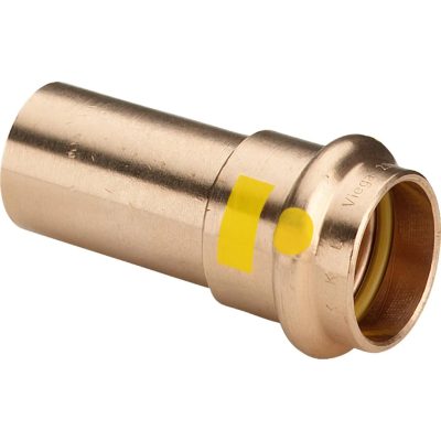 VIEGA 2613 Profipress G vörösöntvény átmeneti idom bedugóvéggel, gázra, 18mm