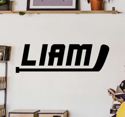 Egyedi neves hokijátékos matrica