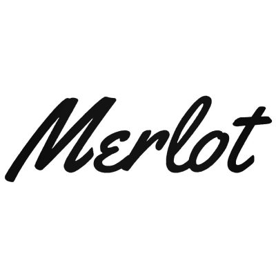 Merlot szép felirat Autómatrica