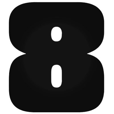 8-as szám "1" matrica