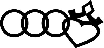 Audi király matrica
