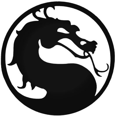 Mortal logó matrica