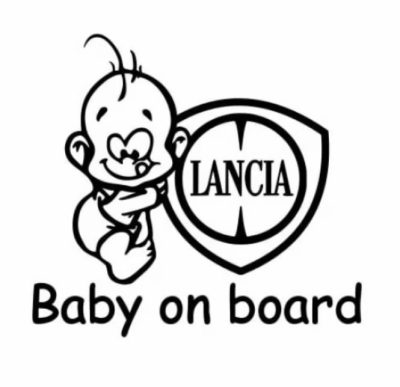 Lancia Baby on board matrica