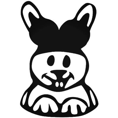 Aranyos nyuszika matrica