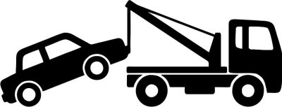 Autómentő tréler piktogram matrica