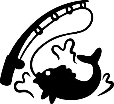 Horgászat piktogram matrica