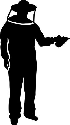 Méhészkedés piktogram matrica