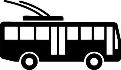 Trolibusz piktogram matrica