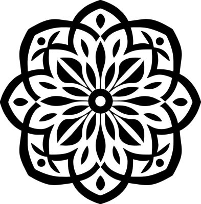 Díszes mandala matrica