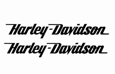 Harley-Davidson dupla felirat matrica