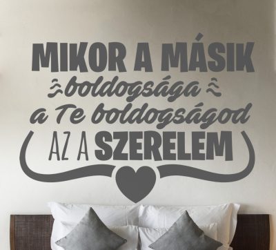 Szerelmes üzenet falmatrica