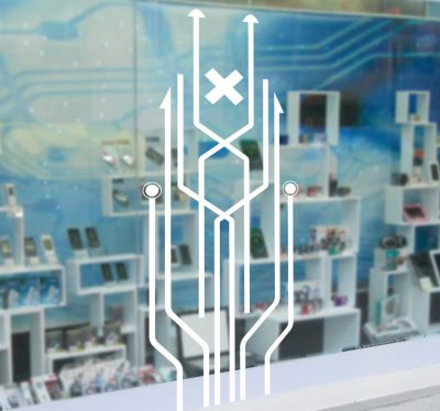 Tudományos kirakat matrica