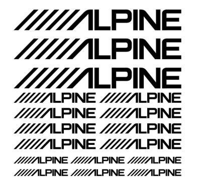 ALPINE matricaszett