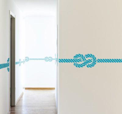 Kötél díszítés falra