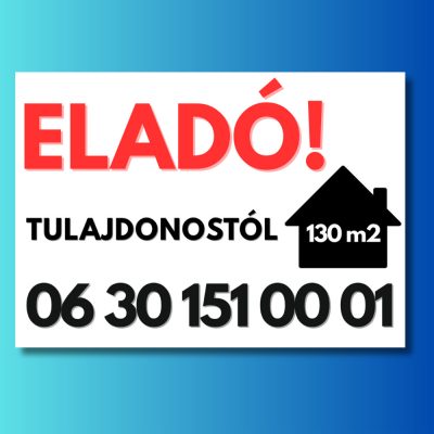 Eladó tulajdonostól tábla