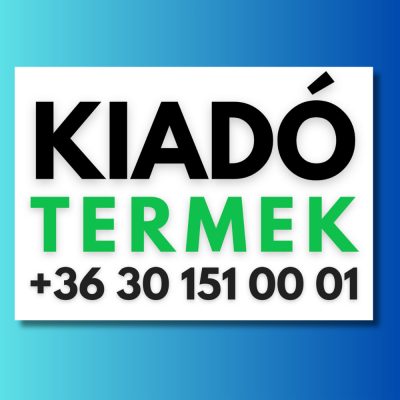 Kiadó termek tábla