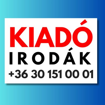 Kiadó irodák tábla
