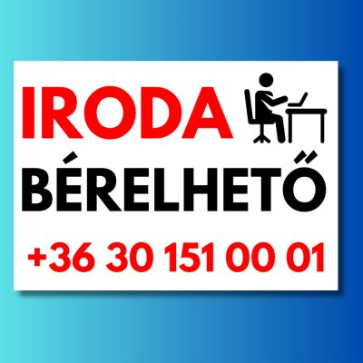 Iroda bérelhető tábla