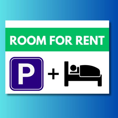 Room for rent tábla