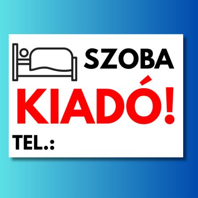 Szoba Kiadó tábla