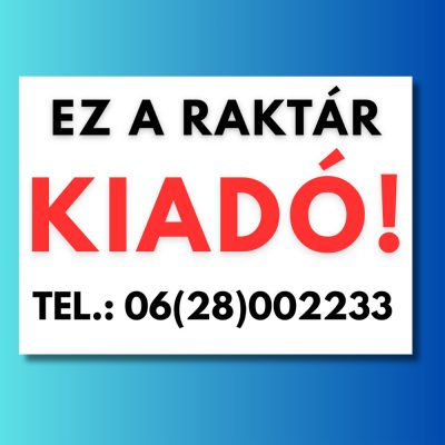 Ez a Raktár kiadó telefonszámmal