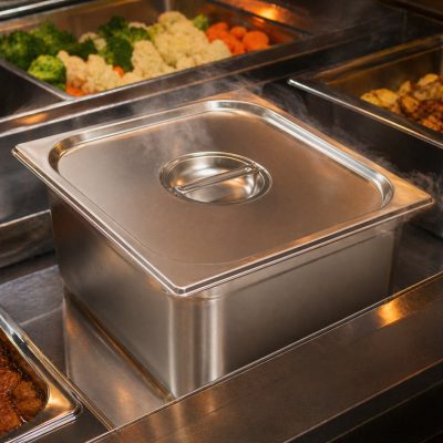 Basic Gn edényre 1/2-es fedő, rozsdamentes