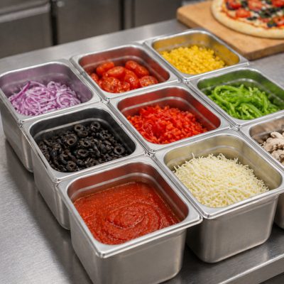 Basic GN edény 1/6 100 mm, 1,6 l, rozsdamentes