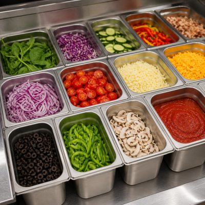 Basic GN edény 1/6 150 mm, 2,4 l, rozsdamentes