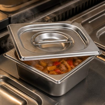 Basic GN 1/6 fedő, rozsdamentes