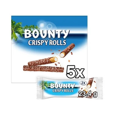 Bounty Crispy Rolls ropogós ostya 117g