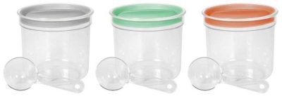 Curver Set műanyag élelmiszertároló doboz mix, mérőkanállal - 1L