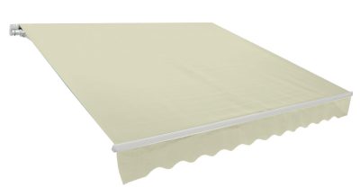 Rojaplast 5×3 m kézi működtetésű napellenző – bézs (P4510, RAL 1015)