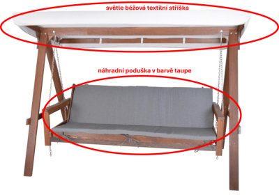 Rojaplast ADELAIDA hinta pót tető + párna szett – taupe