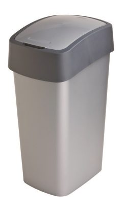 Curver FLIPBIN szemetes 45L – billenő fedeles műanyag kuka, szürke