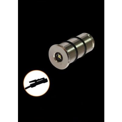 UNIVERSO Bútorba építhető lámpa DC:12v 1w 10lm 3000k IP20 Króm D14x29mm kivágás:D12mm