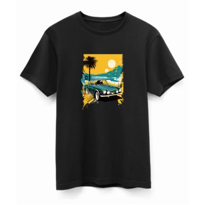 Classic car póló fekete