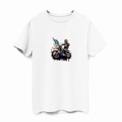 Skeleton póló fehér