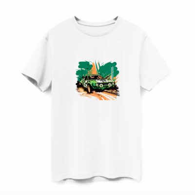 Rally green póló fehér