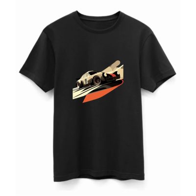 Classic car bauhaus style póló fekete