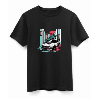 Custom car city póló fekete