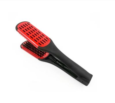 Sibel disznósörte hajegyenesítő kefe, piros