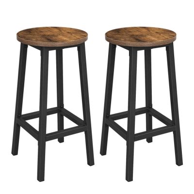 Bárszék, erős acélvázas konyhaszékek 2 db-os készlet