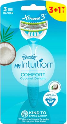 Wilkinson XTREME3 My Intuition Coconut Delight 3+1 db-os női eldobható borotva (10/karton)