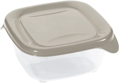 Curver Fresh&Go Ételtartó 0,8L Szögletes Homok/Átlátszó (6/karton)