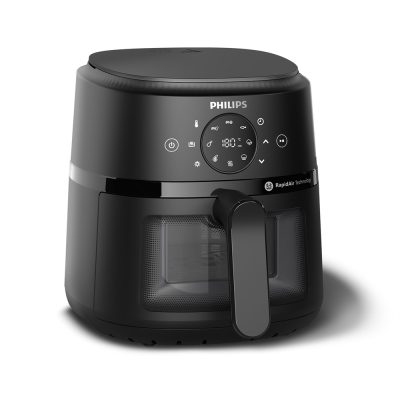 PHILIPS 2000 Series Airfryer, 3,2 l, RapidAir technológia, betekintőablak, 13 elkészítési mód, fekete