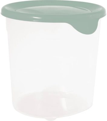 Curver Fresh&Go Ételtartó 1L Kerek Zöld/Átlátszó (6/karton)