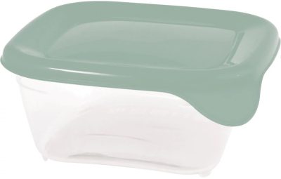 Curver Fresh&Go Ételtartó 0,25L Szögletes Zöld/Átlátszó (6/karton)