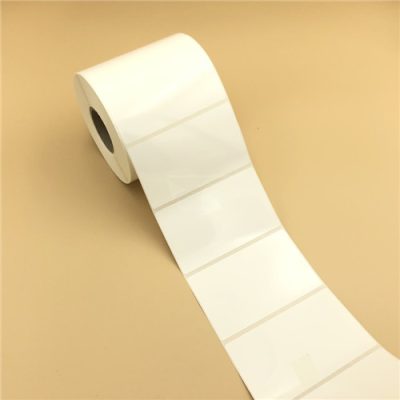 100x60mm PP Gloss White műanyag címke 1000 db/40gy - extra erős ragasztó